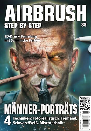 Airbrush Step by Step 88: Männer-Porträts (Airbrush Step by Step Magazin) von newart medien & design GbR